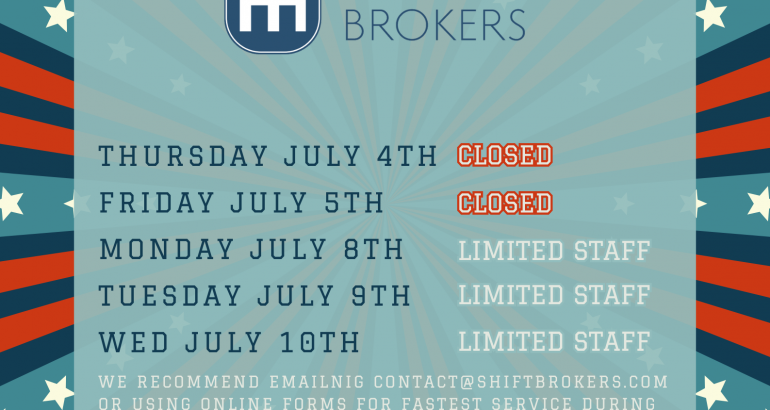 July 4th Holiday Hours